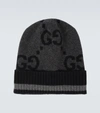 GUCCI GG KNITTED CASHMERE HAT,P00613384