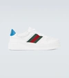 Gucci Sneakers Con Dettaglio Web In White/white/vrv/br.s