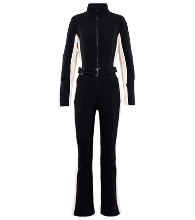 Bogner Women's Talisha Belted Stretch-shell Ski Suit In Black,brown