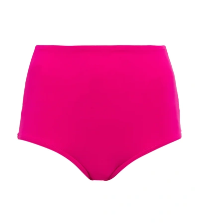 Karla Colletto Basics High-rise Bikini Bottoms In Primrose