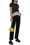 Proenza Schouler Asymmetric Printed Slub Cotton-jersey T-shirt In Black