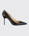 Manolo Blahnik Bb 105mm Leather Pumps In Black