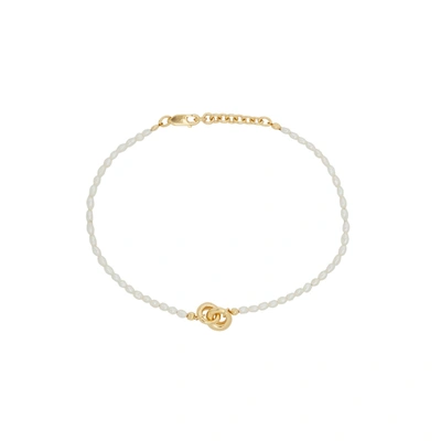 Otiumberg Link Up Pearl And 14kt Gold Vermeil Bracelet