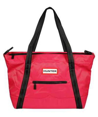 Hunter Nylon Topclip Tote Midi Bag In Pink