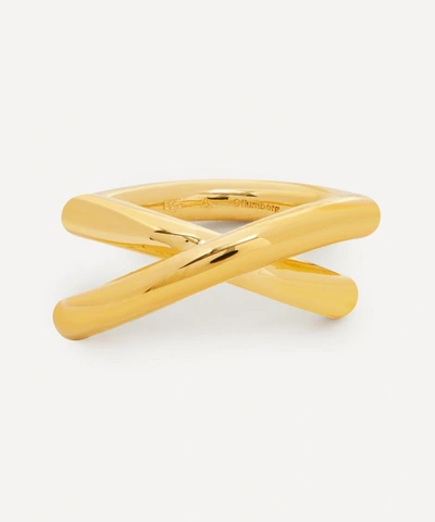 Otiumberg Gold Plated Vermeil Silver Woven Ring
