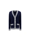 SAINT LAURENT SAINT LAURENT WOMEN'S BLUE OTHER MATERIALS CARDIGAN,668374Y75FW4145 L