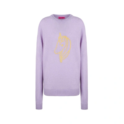 Ireneisgood Lilac Unicorn Sweater
