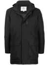 Woolrich Urban Light Gtx Car-coat In Schwarz
