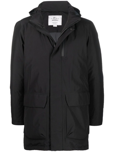 Woolrich Urban Light Gtx Car-coat In Schwarz