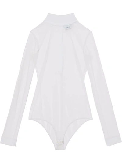 Burberry Long-sleeve Body In Weiss