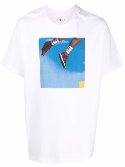 Jordan Photograph-print T-shirt In Weiss