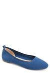 Journee Collection Journee Women's Maryann Medium And Wide Width Dress Flats In Blue