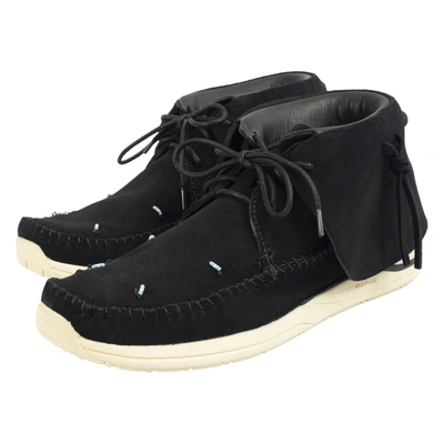 Visvim Lhamo-folk Suede Trainers In Black