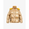 Moncler Parana Water Resistant Down Puffer Jacket In Beige