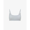 Skims Fits Everybody Scoop-neck Stretch-woven Bra In Moonstone