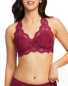 Fleur't Intimates Belle Époque Lace T-back Bralette In Sangria