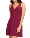 Fleur't Belle Epoque T-back Chemise In Sangria