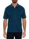 Robert Graham Archie Short Sleeve Polo In Lt. Pink