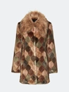 UNREAL FUR UNREAL FUR CASABLANCA COAT