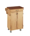 HOME STYLES CUISINE CART NATURAL FINISH WITH CHERRY TOP