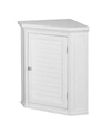 ELEGANT HOME FASHIONS SLONE CORNER WALL CABINET WITH 1 SHUTTER DOOR