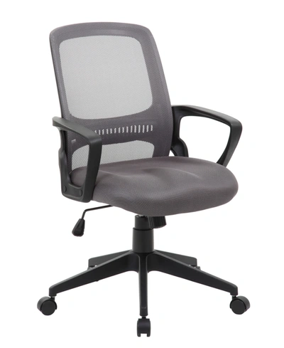 Boss Office Products Contemporary Mesh Task Chair In Grey