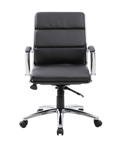 Boss Office Products Caressoftplus Executive Mid-back Chair In Grey
