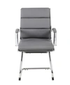 BOSS OFFICE PRODUCTS EXECUTIVE CARESSOFTPLUS GUEST CHAIR WITH CHROME FINISH