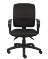 Boss Office Products Multi-function Fabric Task Chair W/ Adjustable Arms