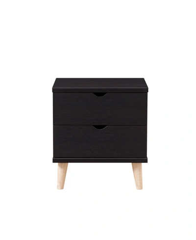 Furniture Of America Massenburg Ii Modern 2-drawer Nightstand In Medium Bro