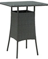MODWAY SOJOURN SMALL OUTDOOR PATIO BAR TABLE IN CHOCOLATE