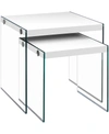 Monarch Specialties 2 Piece Nesting Table Set