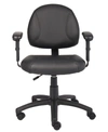 BOSS OFFICE PRODUCTS POSTURE CHAIR W/ ADJUSTABLE ARMS