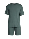 Eberjey Henry Jersey Pajama Set In Kelp