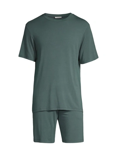 Eberjey Henry Jersey Pajama Set In Kelp