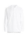 B Draddy Jack Long-sleeve Polo Shirt In White