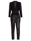 A.l.c Kieran Sequin Jumpsuit In Black