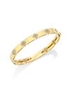 ROBERTO COIN WOMEN'S LOVE IN VERONA 18K GOLD & DIAMOND BANGLE BRACELET,400013199299