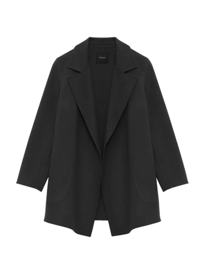 Theory Women's Clairene Wool-cashmere Coat In Black