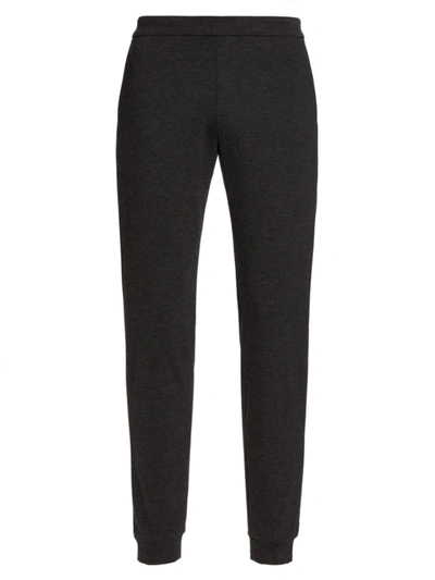 Saks Fifth Avenue Slim-fit Solid Cotton Jogger Pants In Charcoal