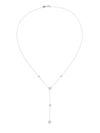 ROBERTO COIN WOMEN'S DIAMONDS BY THE INCH 18K WHITE GOLD & DIAMOND LARIAT NECKLACE,400014888902