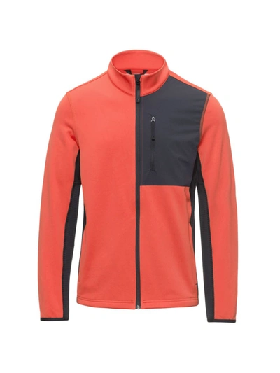 Aztech Mountain Performance Full-zip Fleece Jacket In Orange Crush