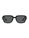 Burberry Men's Be4349 51mm Rectangle Sunglasses In Black