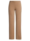 Misook Wide-leg Cashmere Pants In Camel