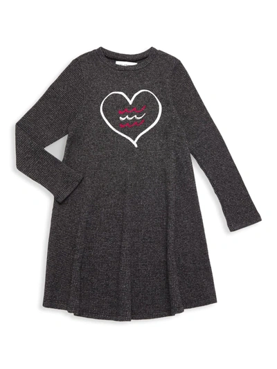 Sol Angeles Kids' Little Girl's & Girl's Thermal Corazon Dress In Black