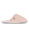 Barbour Simone Suede Slipper In Pink