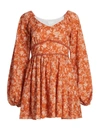 CAROLINE CONSTAS WOMEN'S BLAKELY FLORAL MINI-DRESS,400015412470