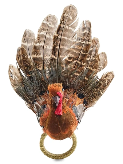 Kim Seybert Gobble Feather Turkey Napkin Ring