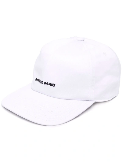 Sandro Embroidered-logo Baseball Cap In Weiss