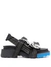 OFF-WHITE TREK STRAP SPONGE SANDALS